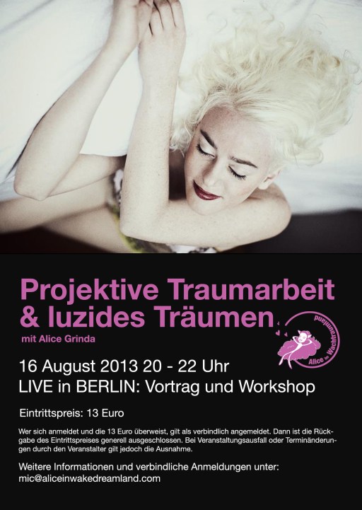Vortrag und Workshop über luzides Träumen und projektive Traumarbeit.